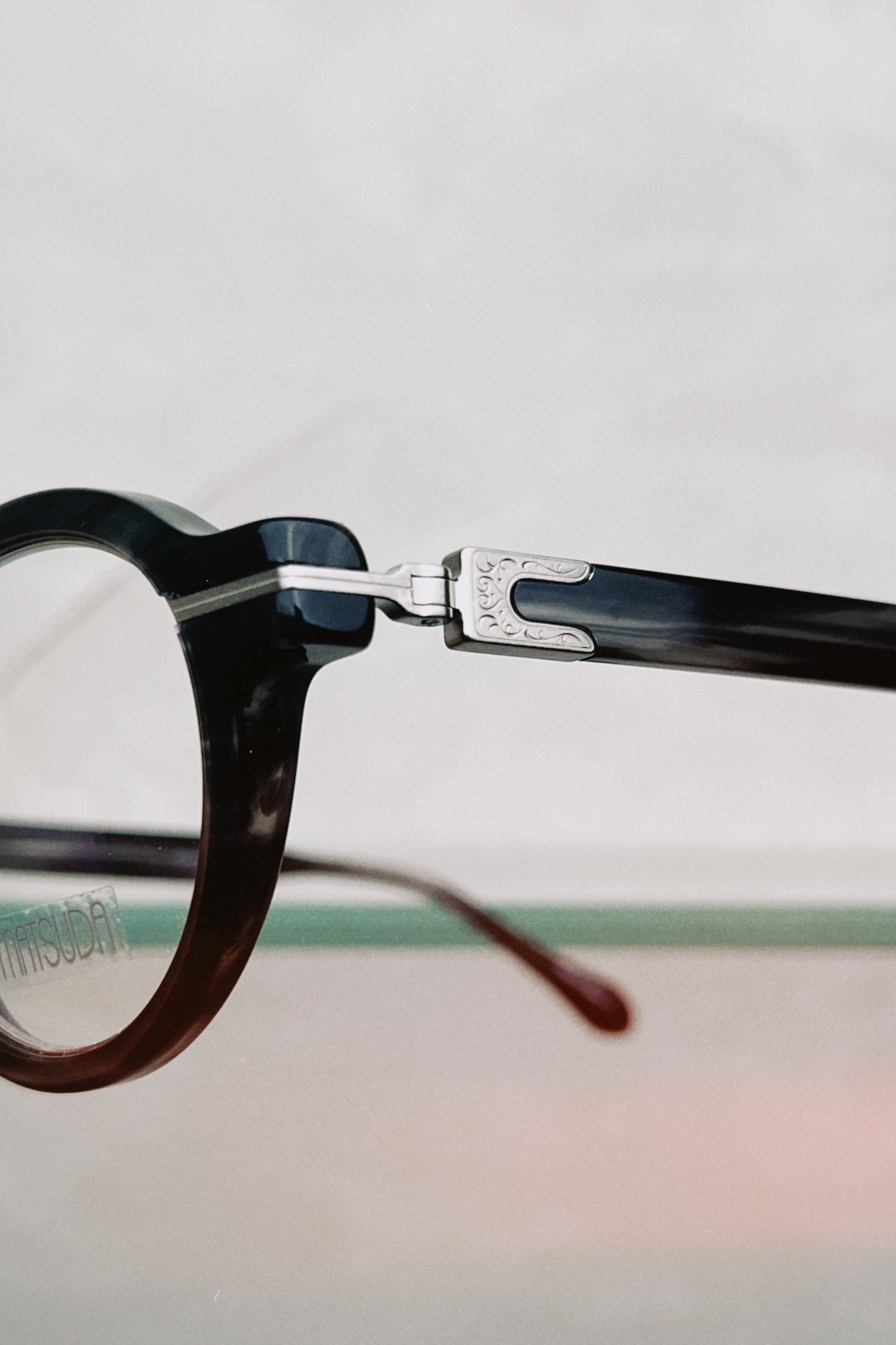 MATSUDA M2050 in Black Stripe - Brushed Silver