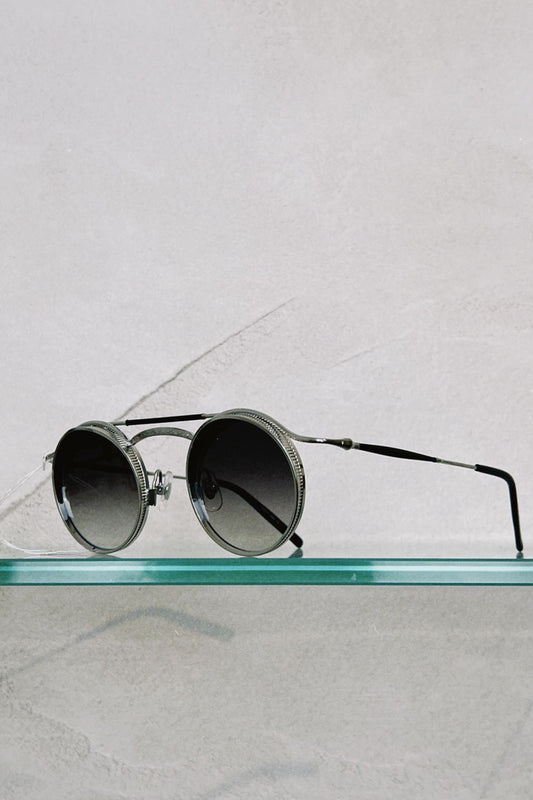 MATSUDA 2903H in Brushed Silver & Grey Gradient Lenses