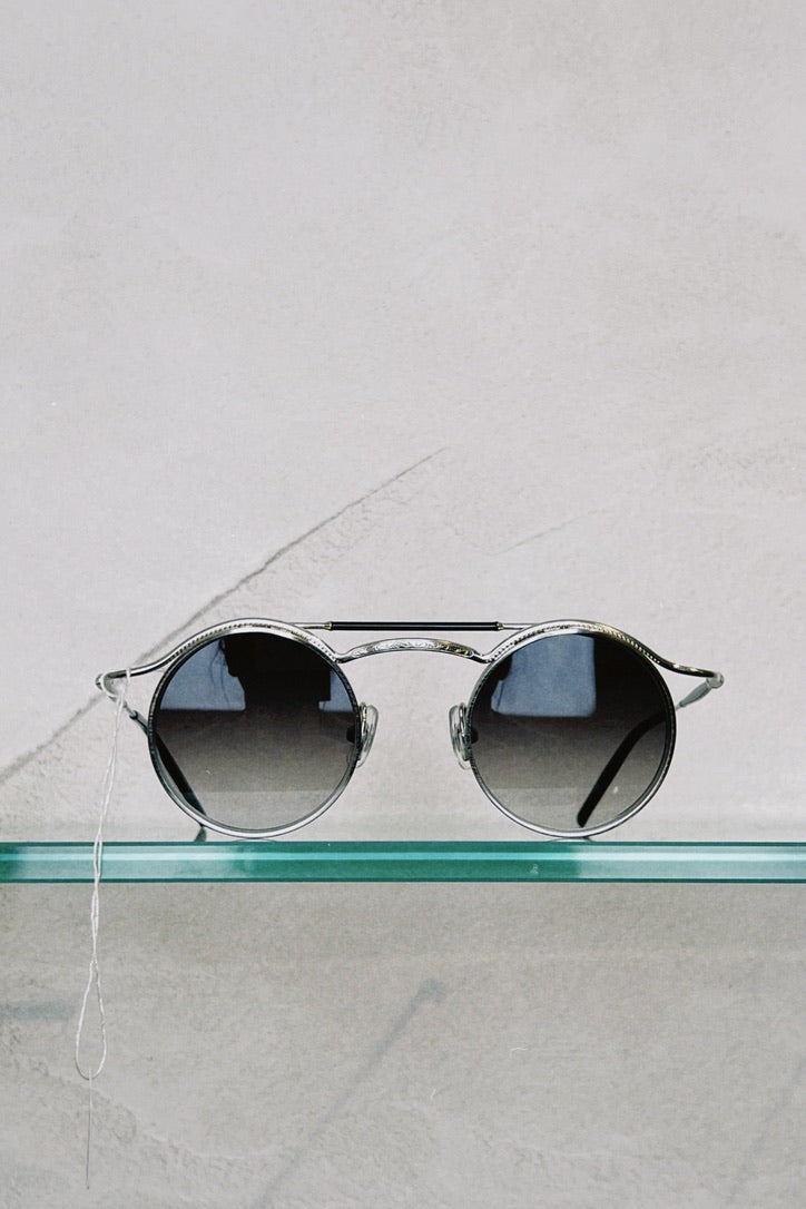 MATSUDA 2903H in Brushed Silver & Grey Gradient Lenses