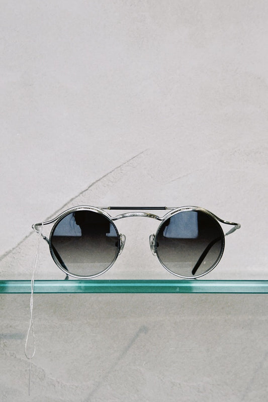 MATSUDA 2903H in Brushed Silver & Grey Gradient Lenses