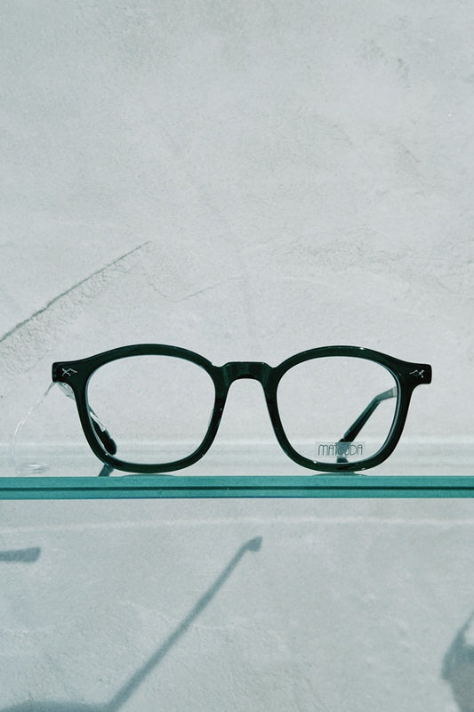 MATSUDA M2068 in Bottle Green - Brushed Silver