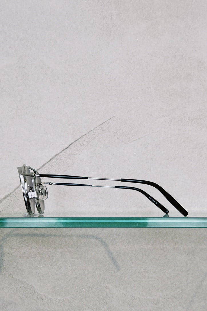 MATSUDA 2903H in Brushed Silver & Grey Gradient Lenses