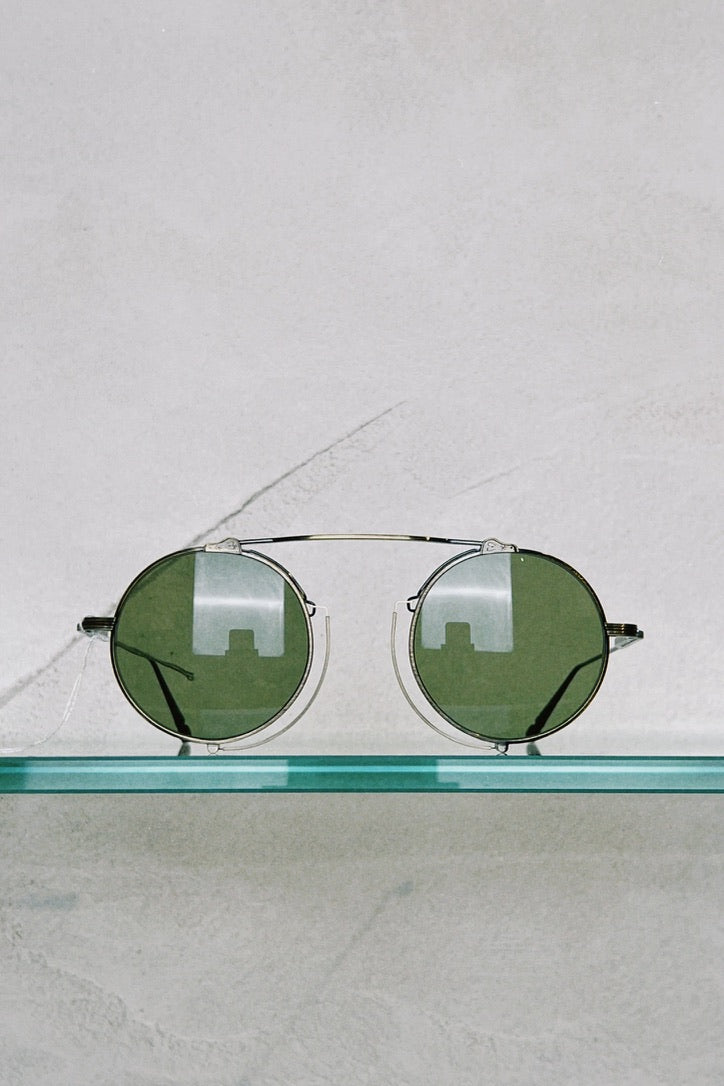 MATSUDA M3154 in Antique Gold & Sage Green