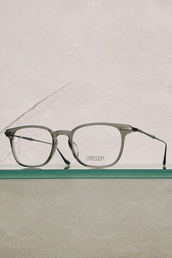MATSUDA M2052 in Grey Crystal - Antique Silver